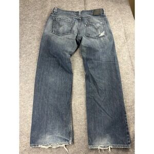 Vtg Levi's SilverTab Men's 36x31 Loose Baggy Jeans Striped Denim Y2K Skate VTG